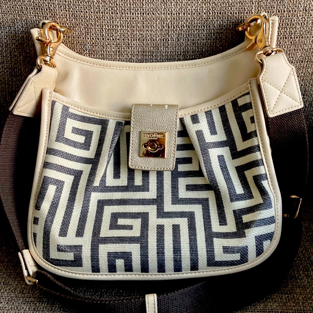 Spartina 449 Greek Key Renne Shoulder Bag